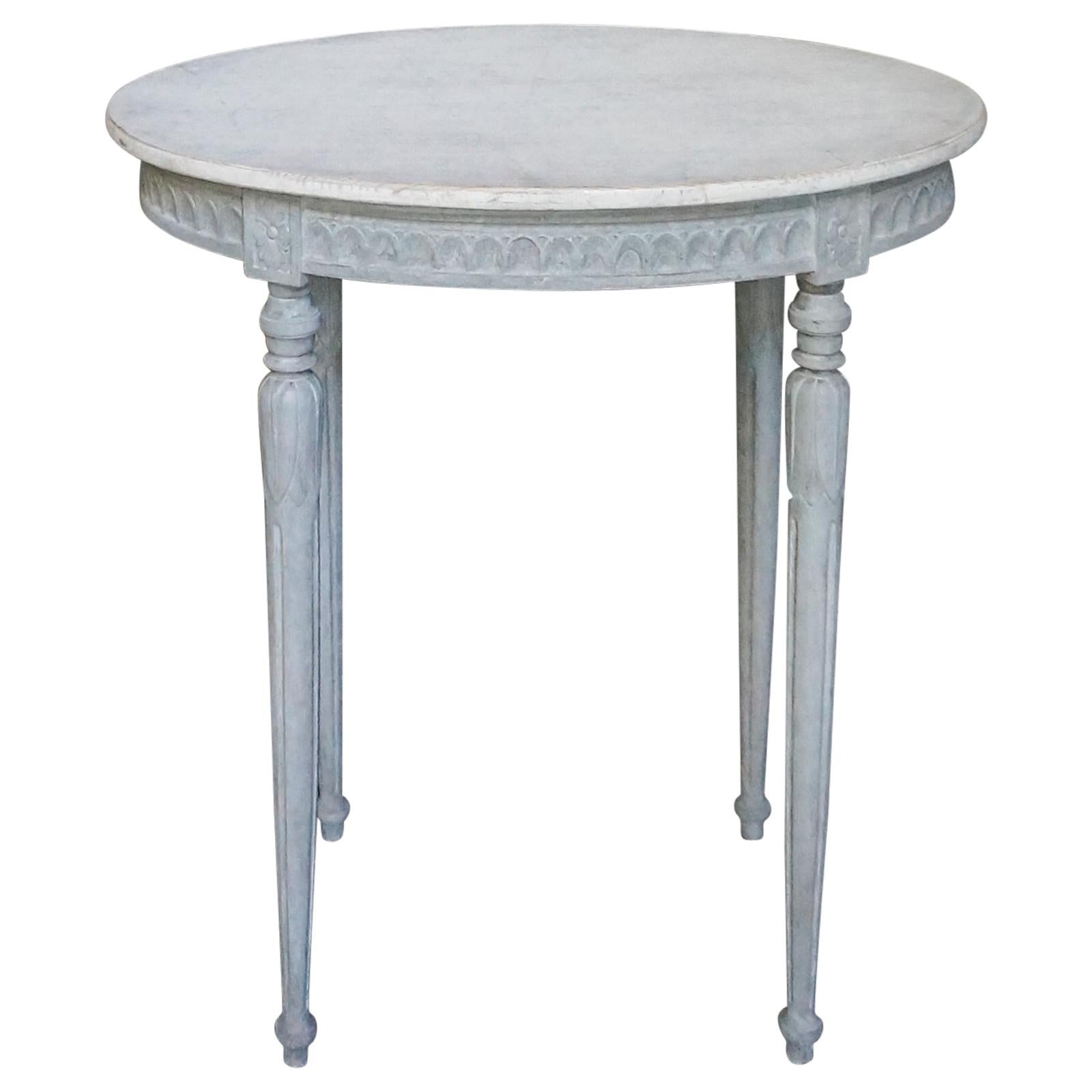 Small Swedish Serving Table in the Gustavian Style