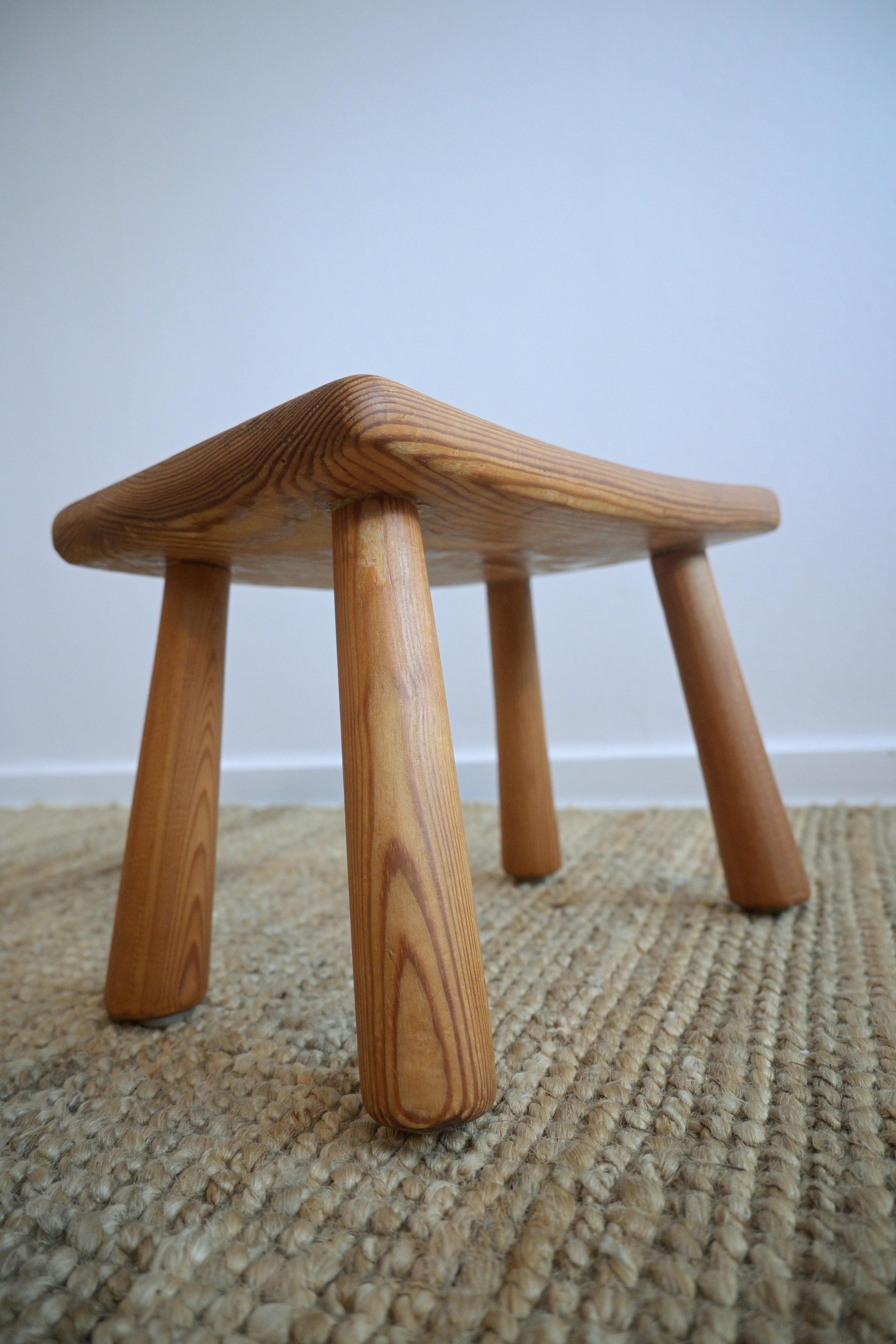 Small Swedish Stool ca 1960s For Sale 1