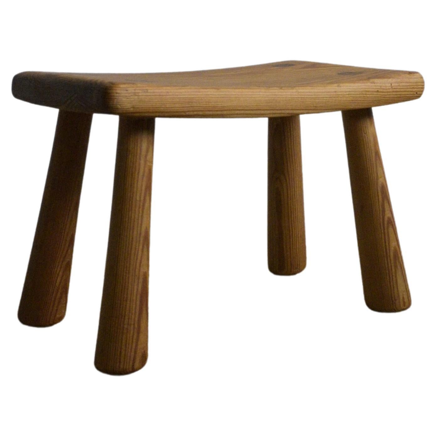 Small Swedish Stool ca 1960s For Sale