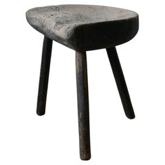 Piccolo sgabello svedese a tre gambe del 1780 circa