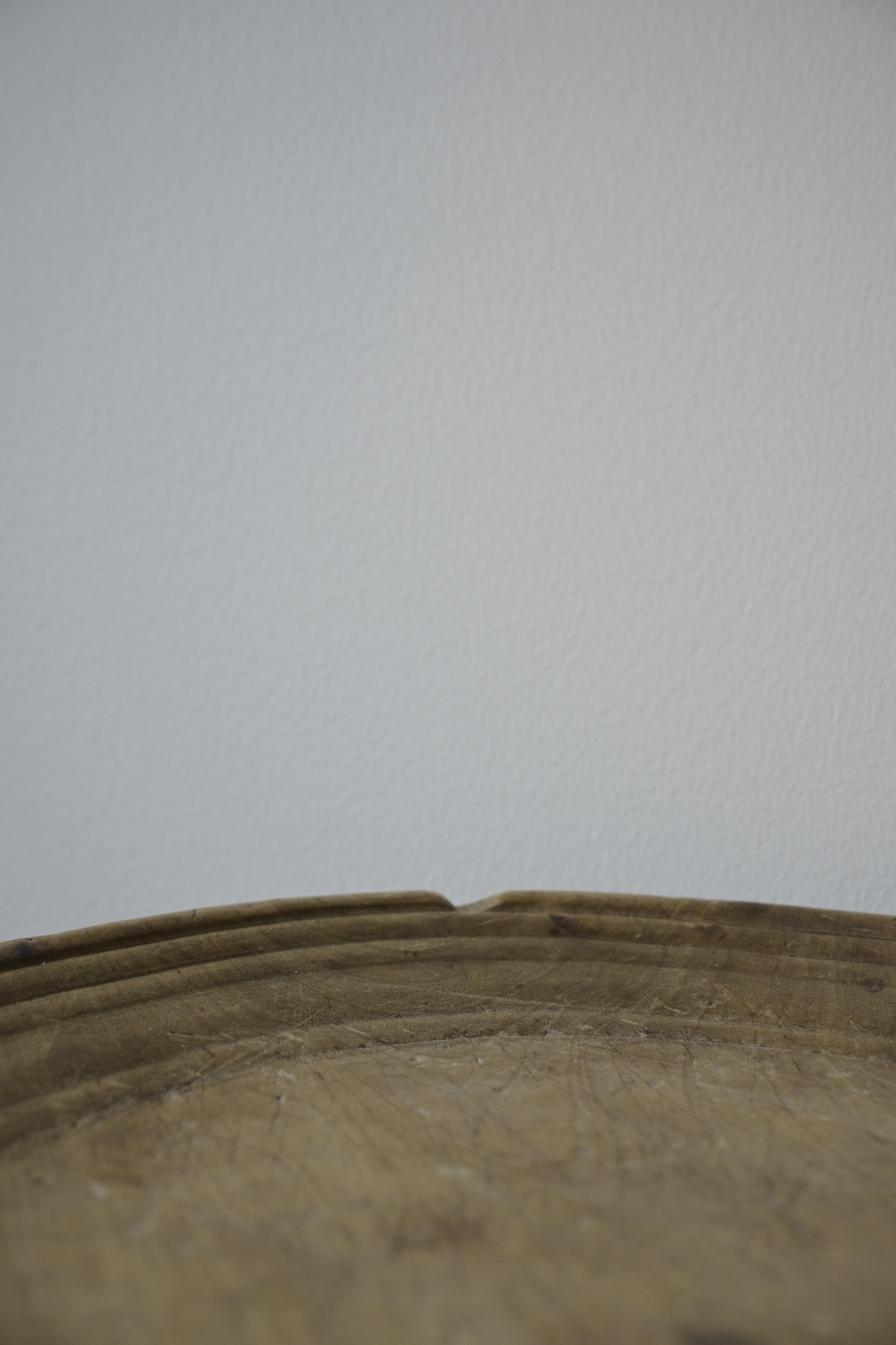 Small Swedish Turned Serving Platter 'Sovelfat' dated 1772 In Good Condition For Sale In Farsta, SE