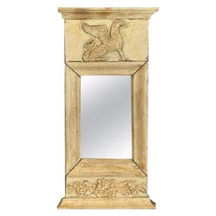 Antique Small Swedish Wall Mirror, 19th Century