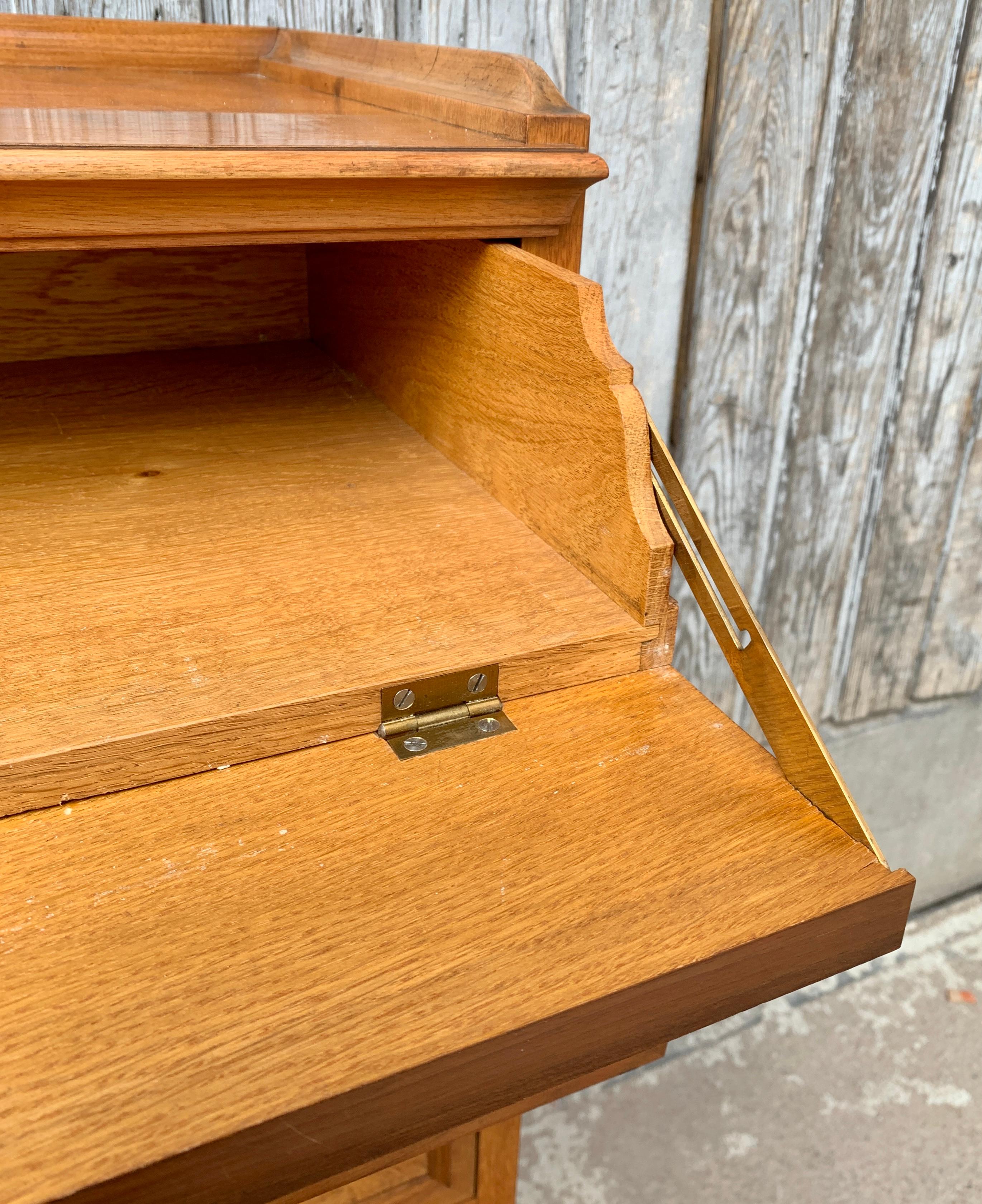 Small Swedish Walnut Root Cutlery Chest of Drawers 3