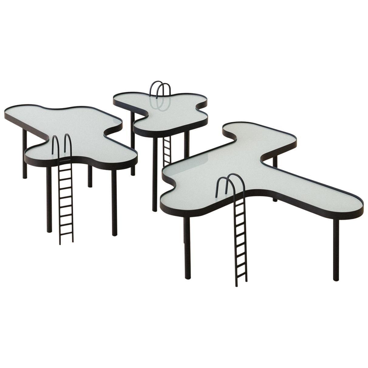 Small "Swimming Pool" Table by RAIN, Brazilian Contemporary Design