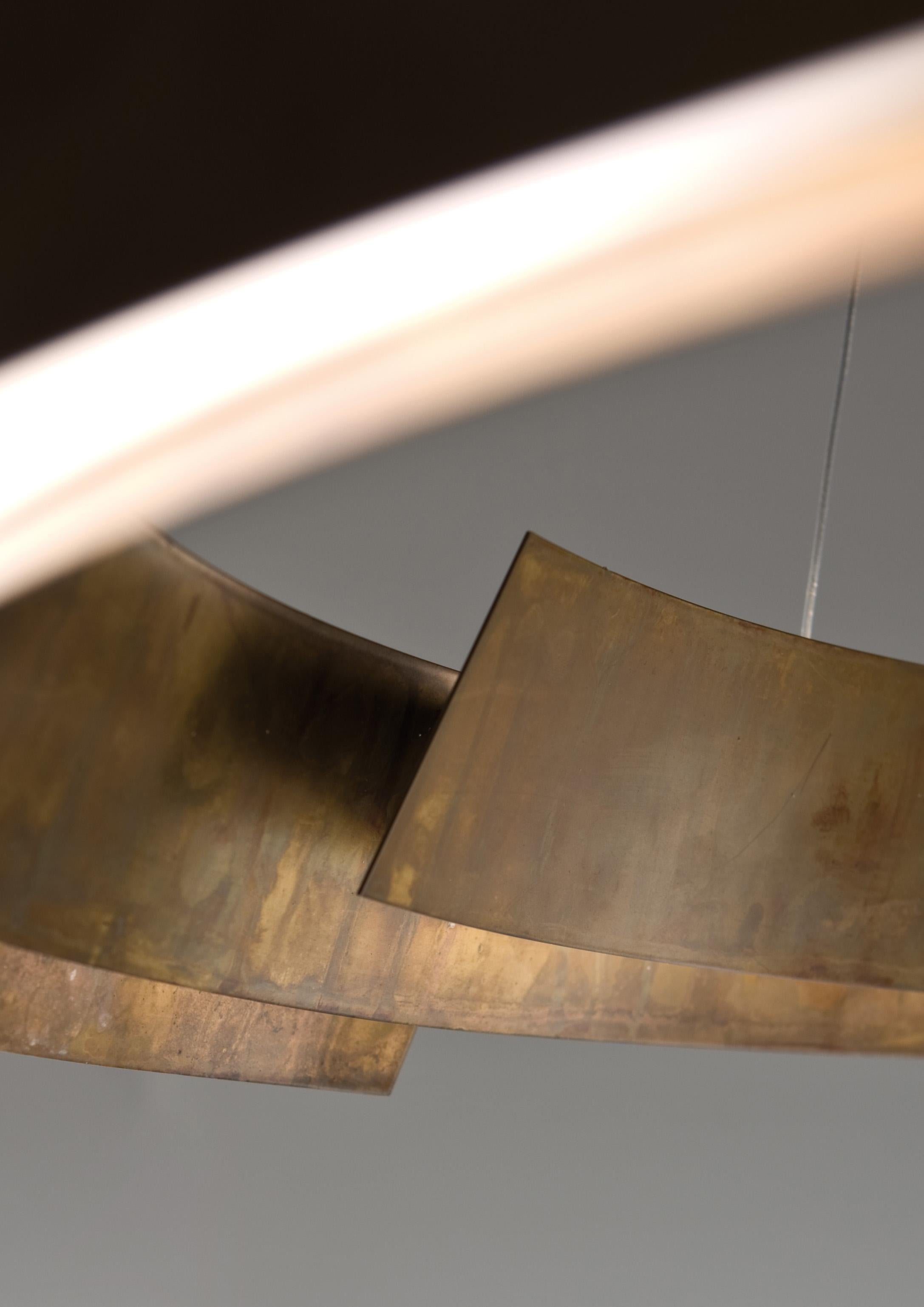 Italian Small Swirl Lamp by Laurameroni For Sale