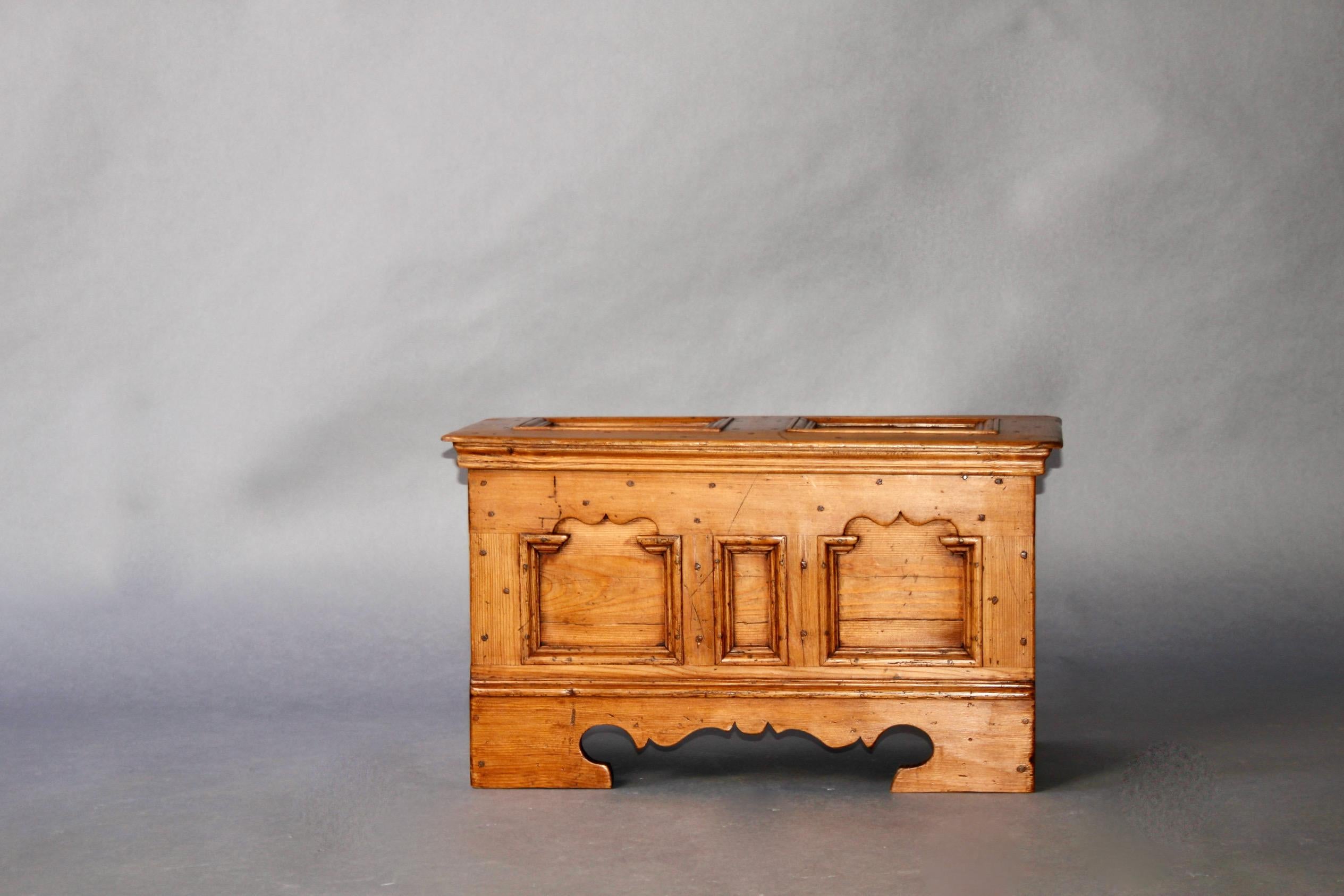Swiss alp pine trunk from Martigny Valais village 