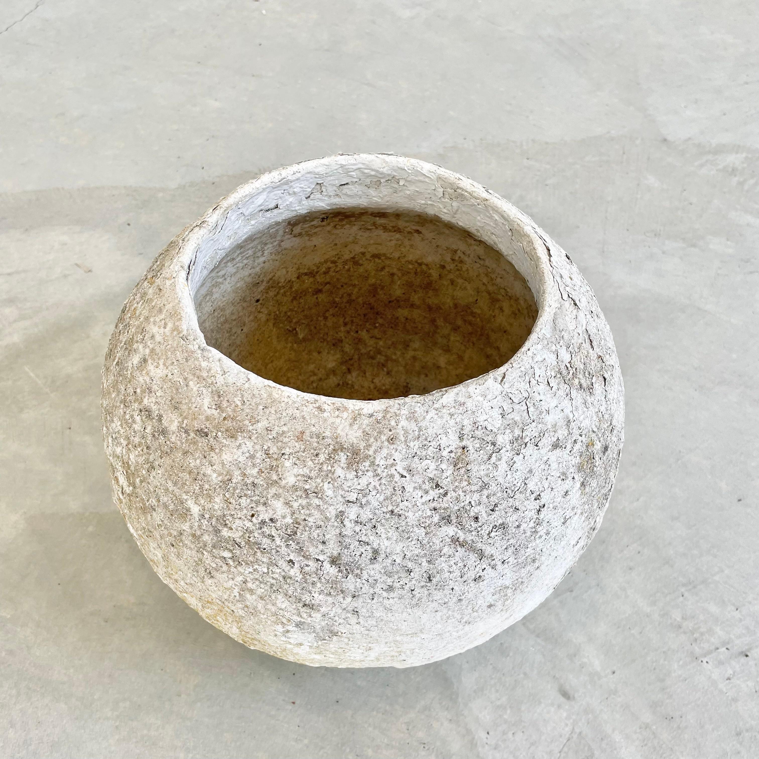 Mid-20th Century Small Swiss Concrete Ball Planters, 1960s Switzerland For Sale