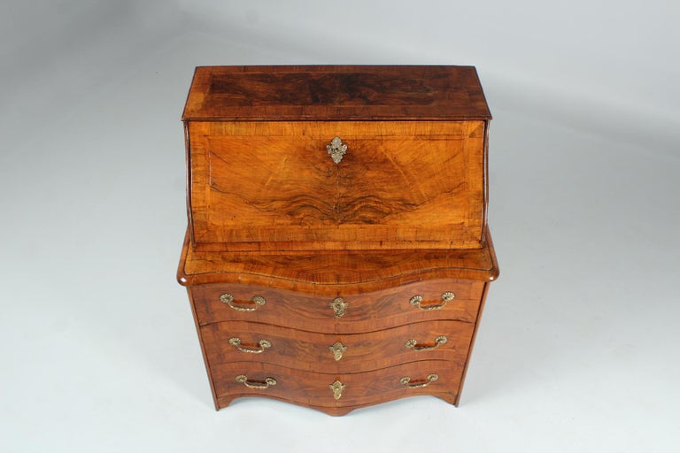 Small Swiss Louis XV Secretaire, Walnut, Writing Chest, circa 1760 For ...