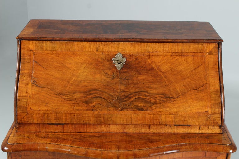 Small Swiss Louis XV Secretaire, Walnut, Writing Chest, circa 1760 For ...