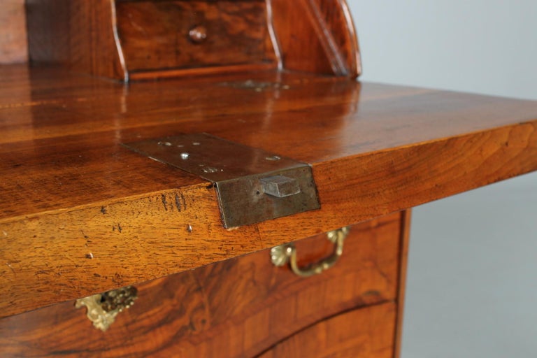 Small Swiss Louis XV Secretaire, Walnut, Writing Chest, circa 1760 For ...