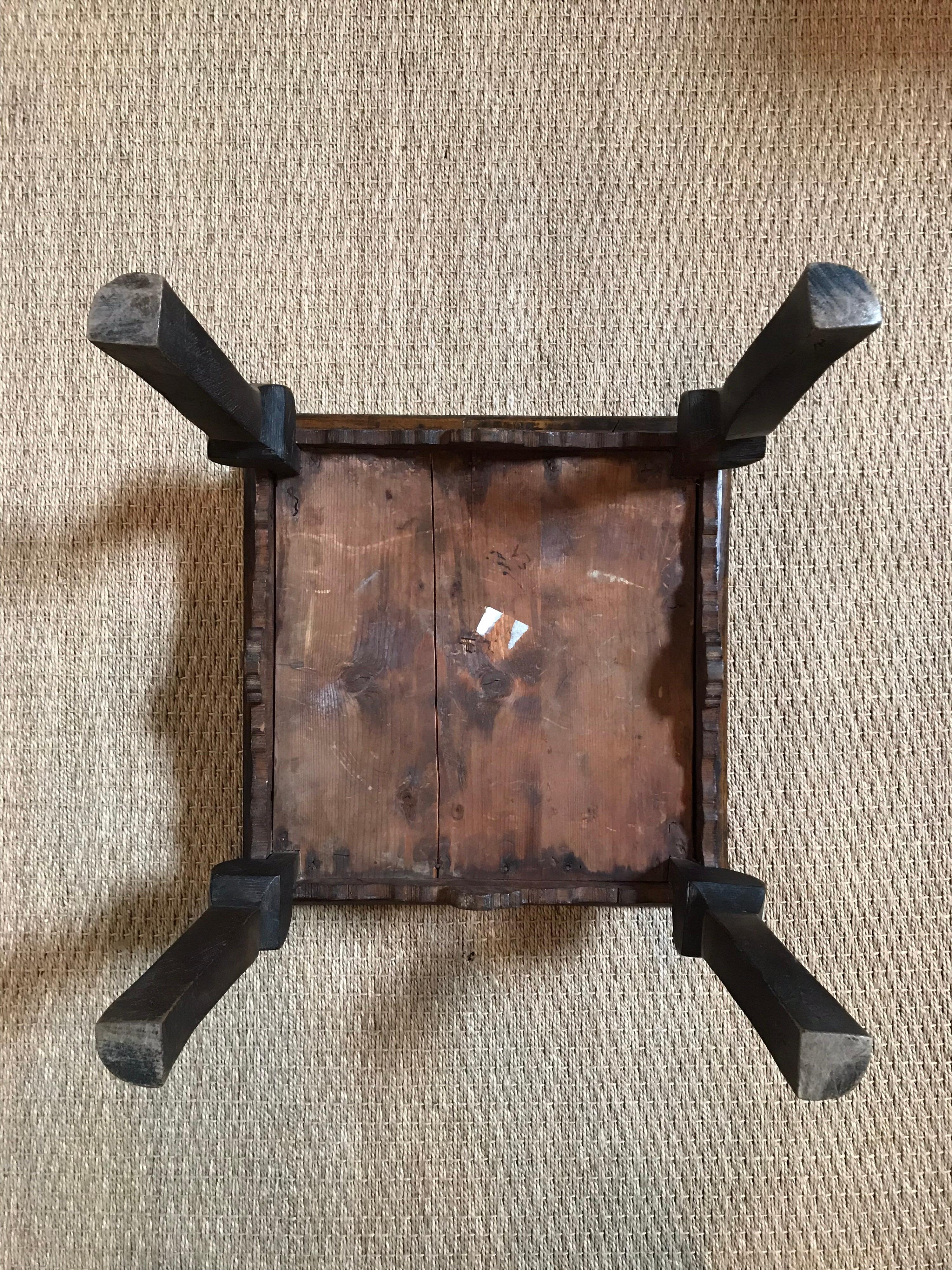 Small Syrian Inlaid Table with Drawer 8