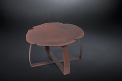 Small Table Andy Iron Low, Flower Shape, Lacquered Iron, Italy