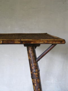Small Table, Bamboo Table, Tiger Bamboo, 19th Century, English