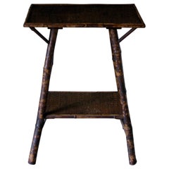 Small Table, Bamboo Table, Tiger Bamboo, 19th Century, English