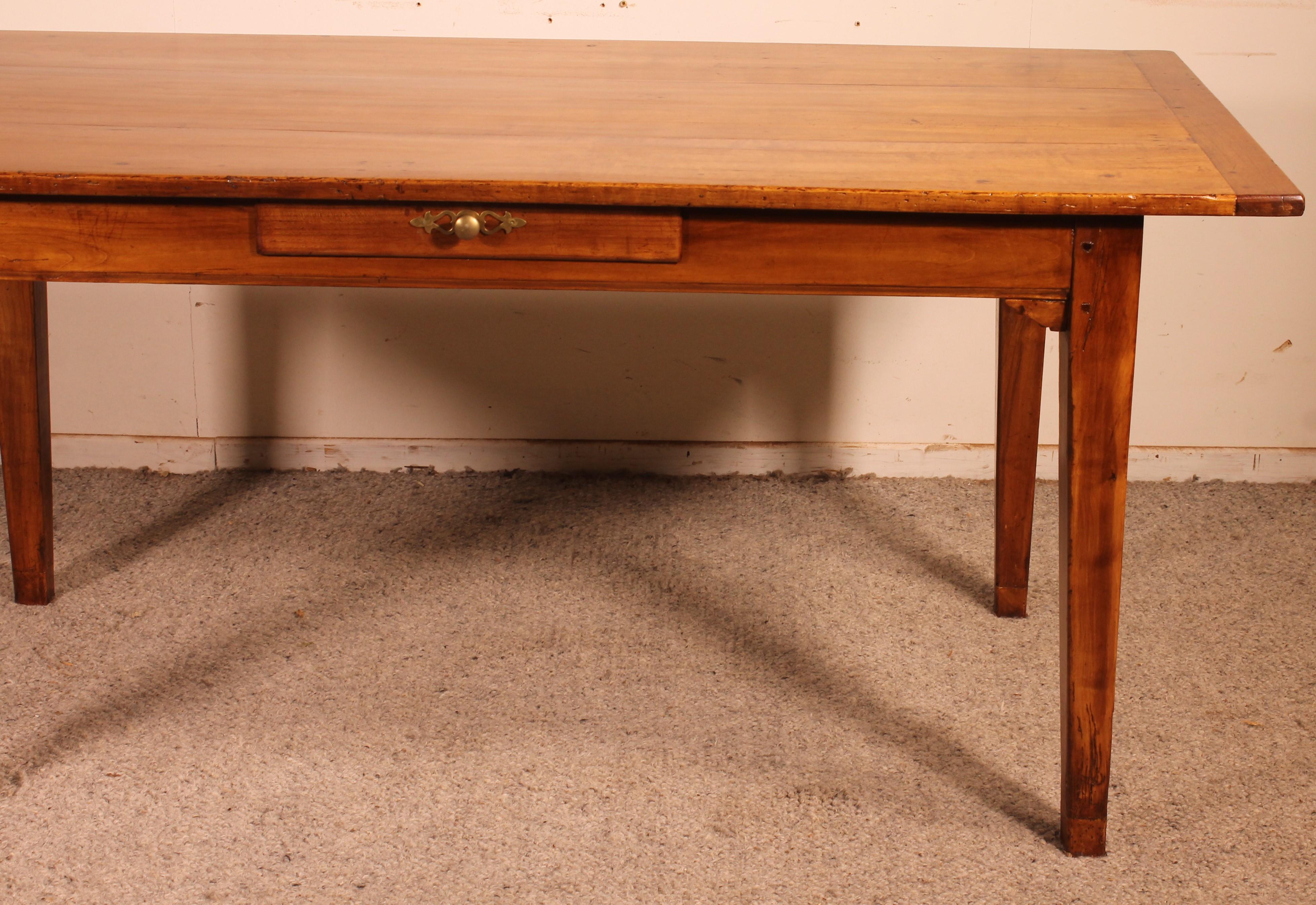 Louis Philippe Small Table in Cherry Wood from the 19th Century For Sale