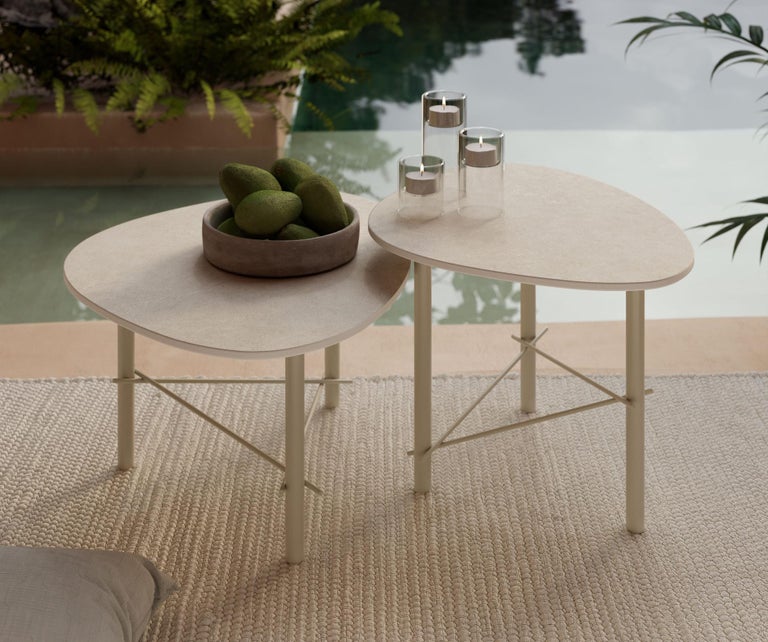 Small Table in Metal and Ceramic 