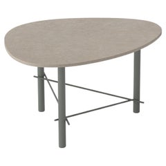 Small Table in Metal and Ceramic "Cookie"