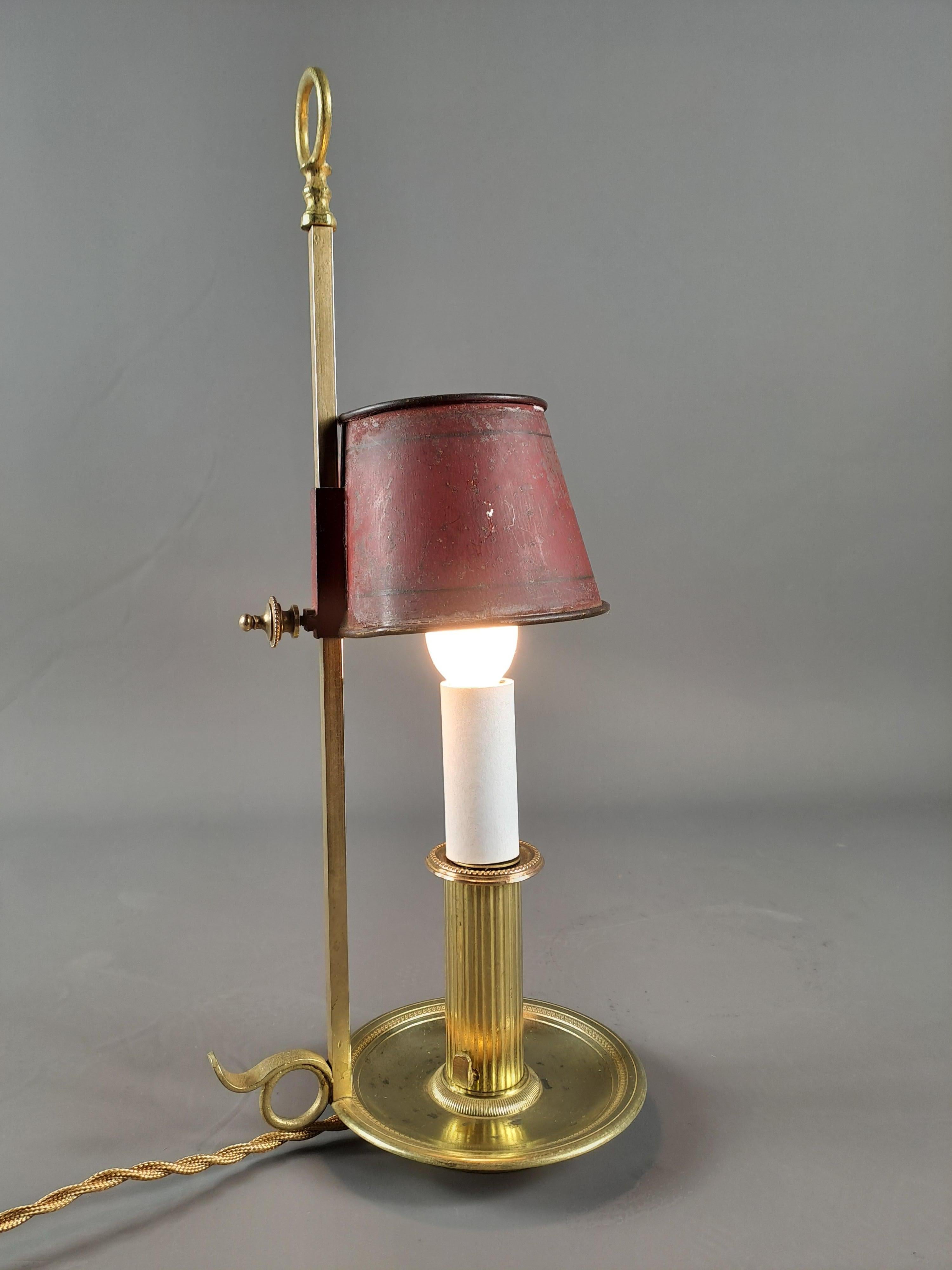 Gilt Small Table Lamp From The 19th Century For Sale