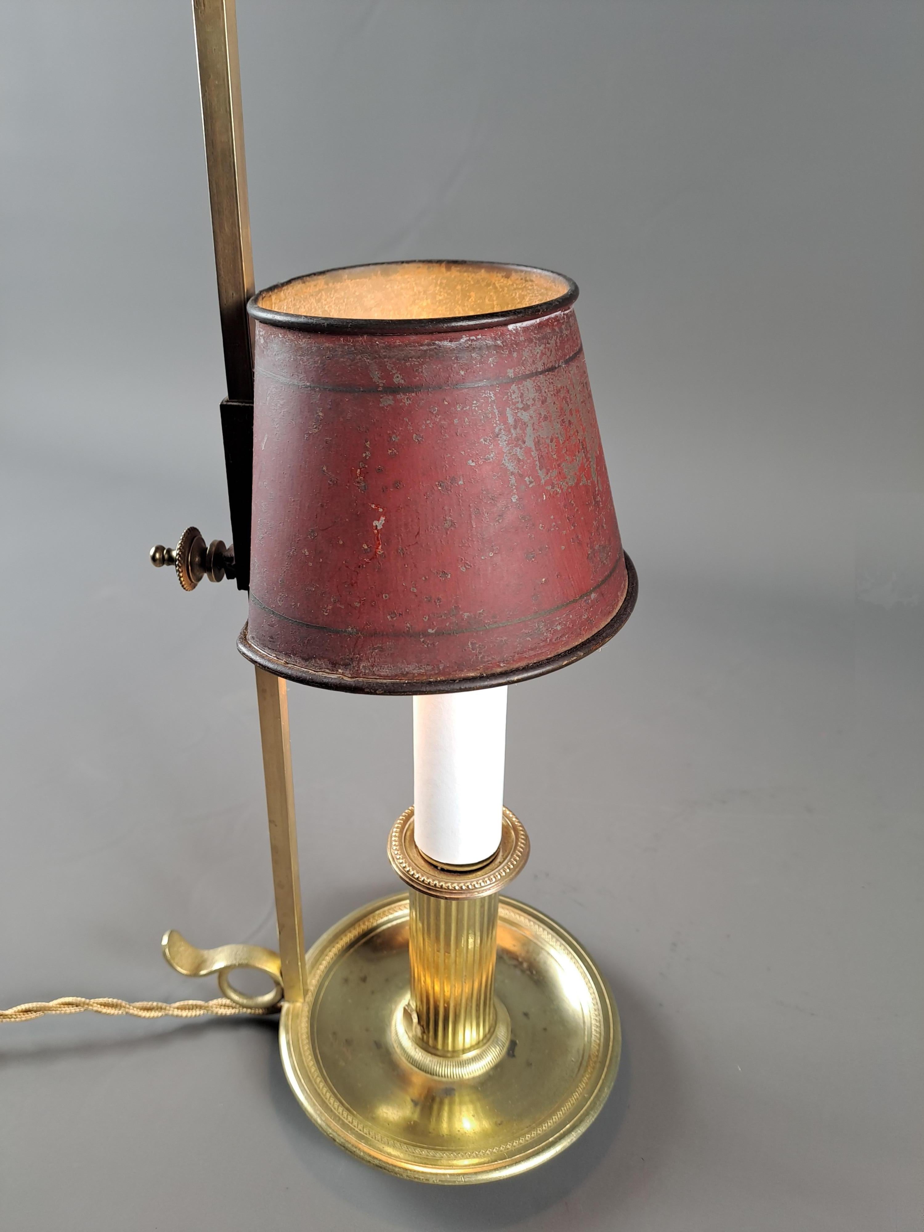 Bronze Petite lampe de table du 19ème siècle en vente