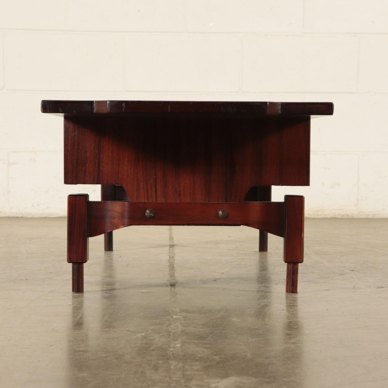 Small Table, Rosewood Veneer, 1960s Claudio Salocchi 4