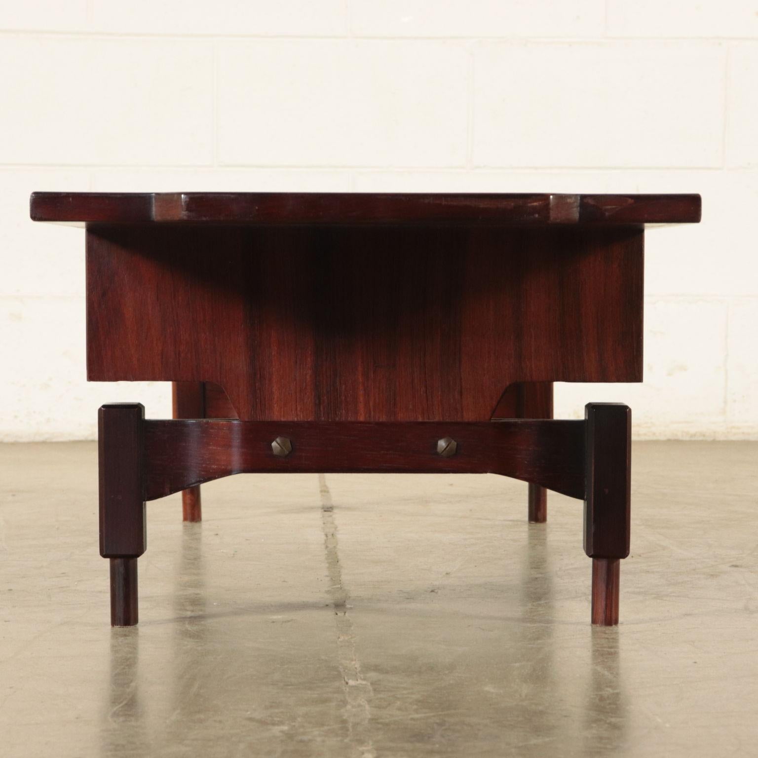 Small Table, Rosewood Veneer, 1960s Claudio Salocchi 2