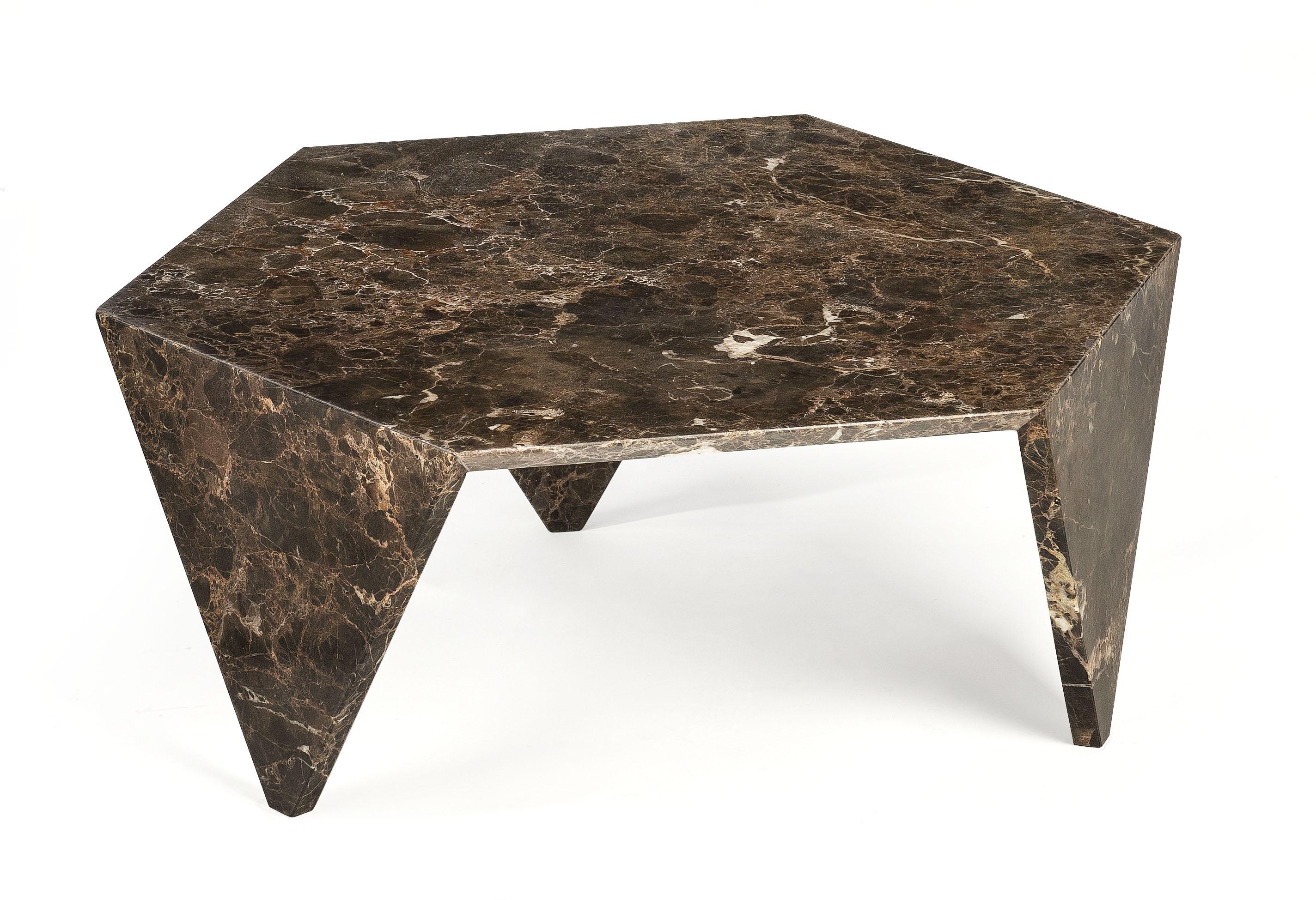 Small Table Ruche, in Marble Green Alps, Italy For Sale at 1stDibs