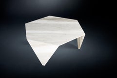 Small Table Ruche, in Marble White New Calacatta, Italy