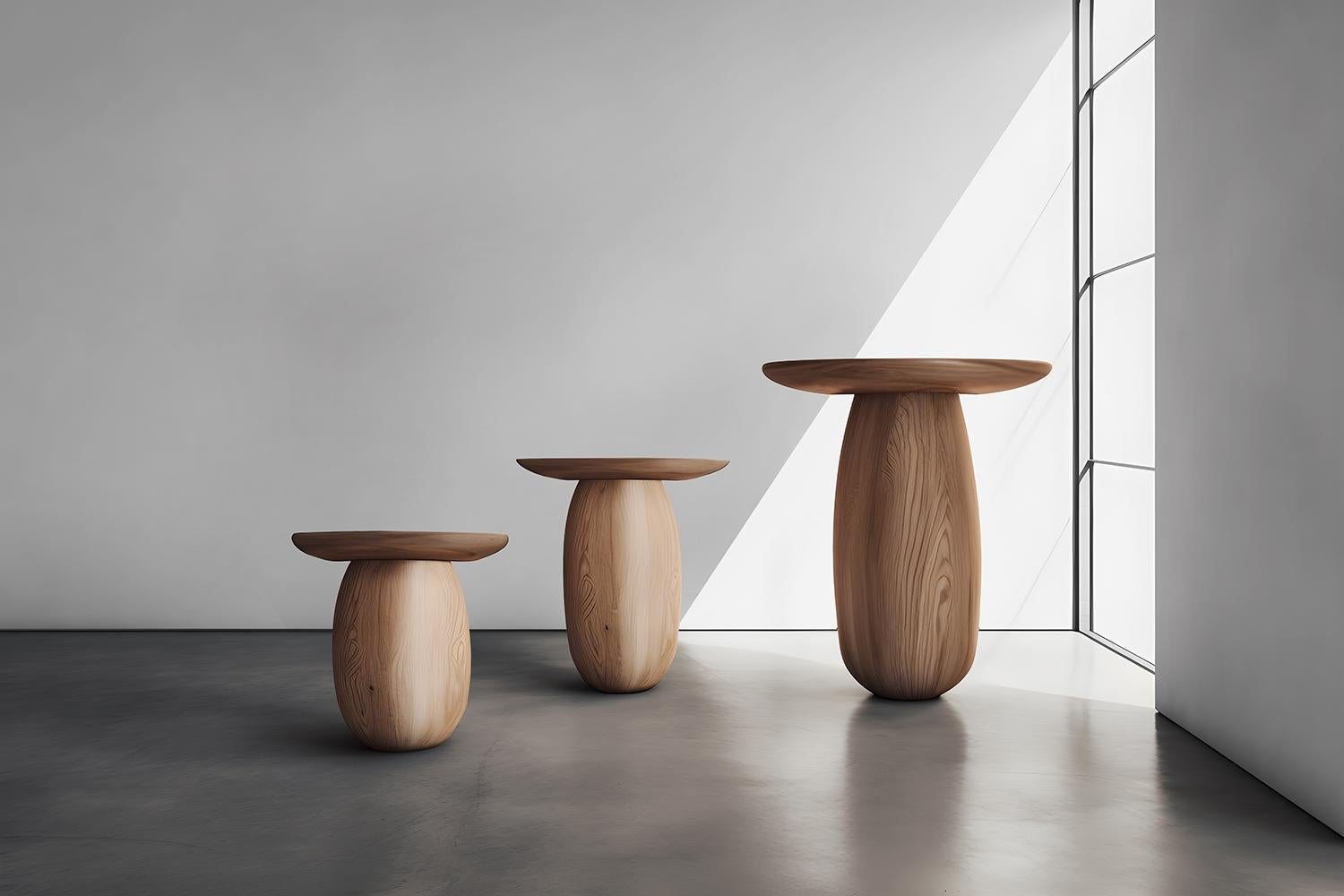 Small Table, Side Table, End table Samu Made of Solid Wood by NONO In New Condition For Sale In Ciudad de México, CDMX