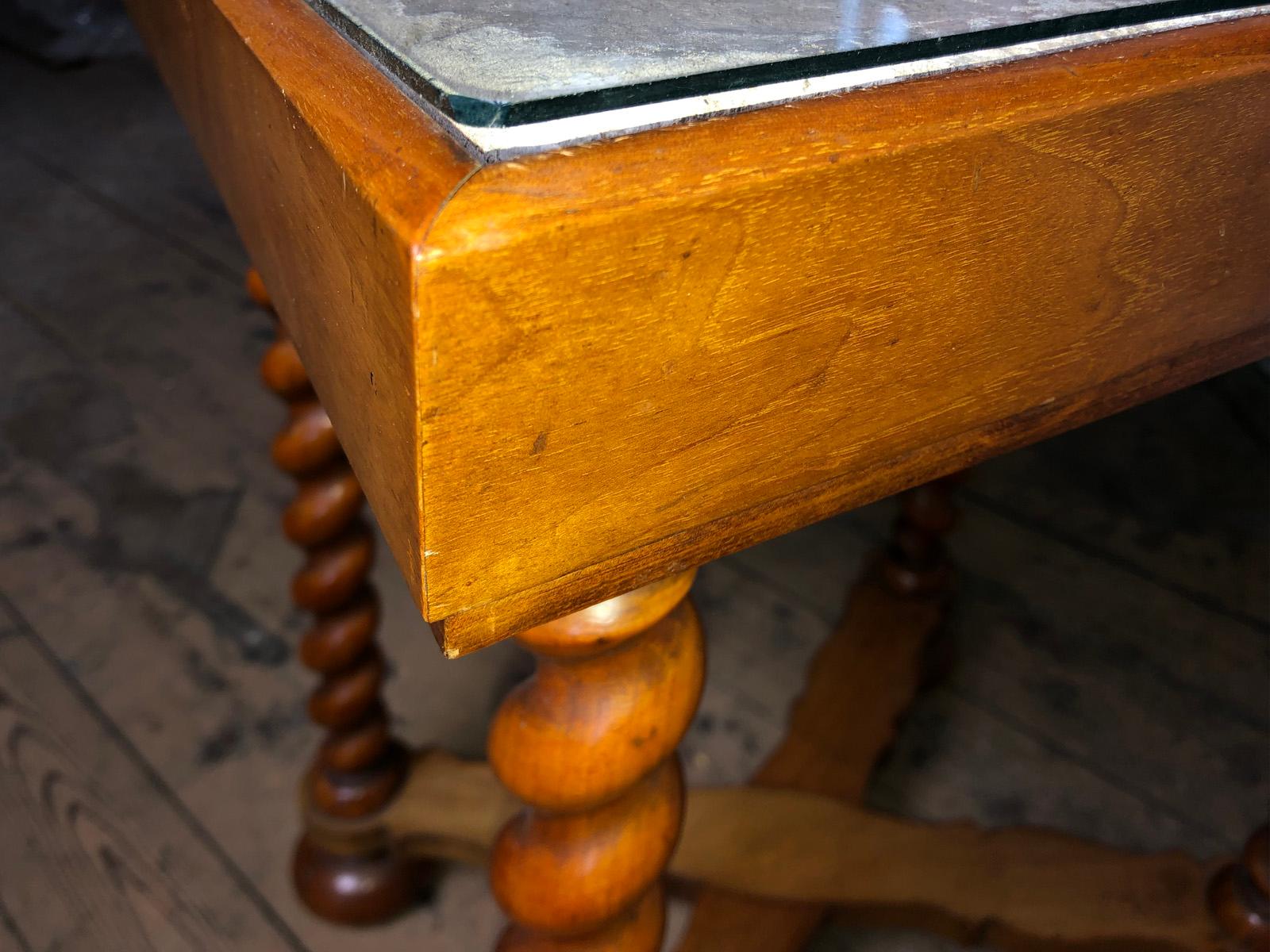 Small Table, the Top Inset with 17th Century Italian Fresco-Fragment of Diana For Sale 3