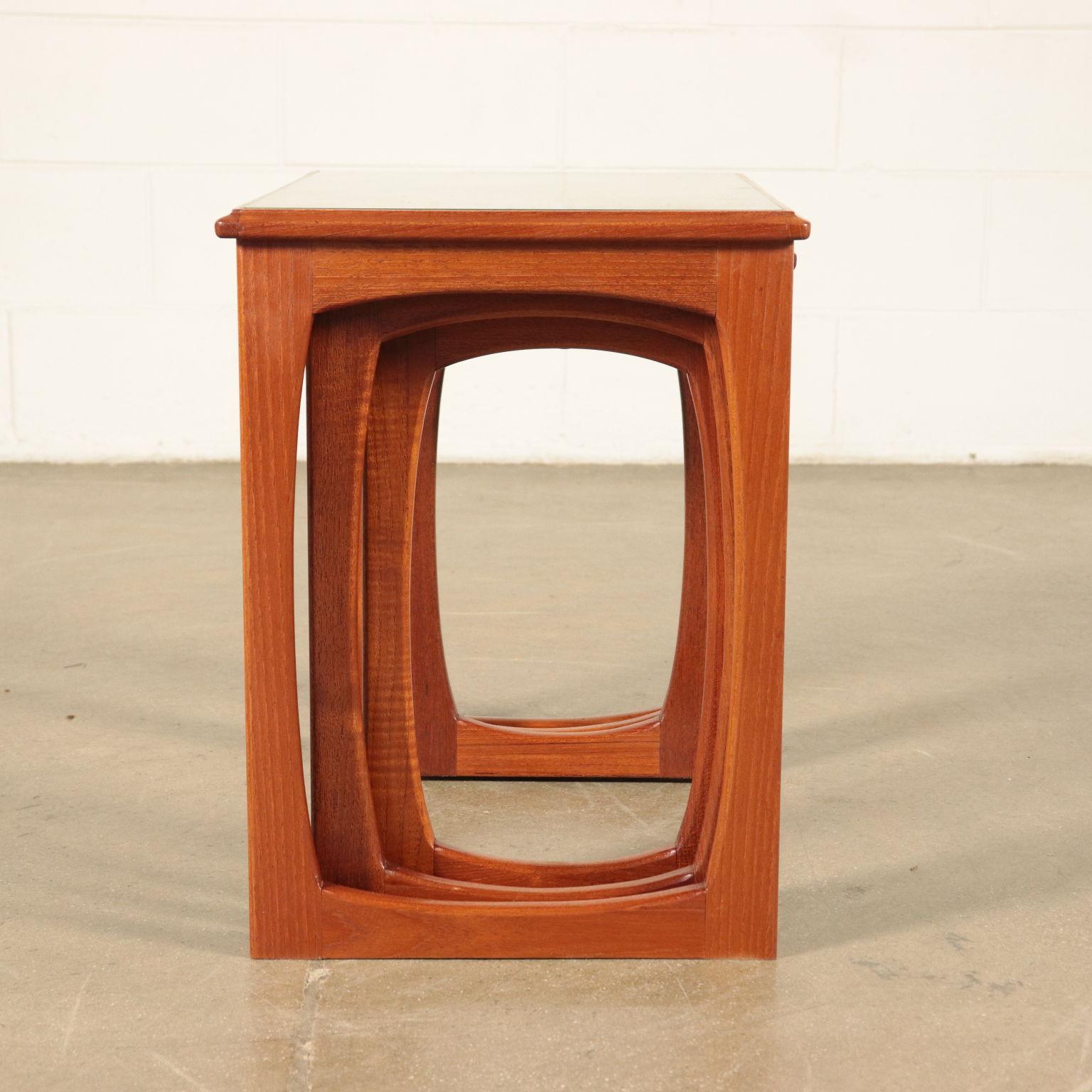 English Small Tables Teak Veneer and Solid Wood, England, 1960s