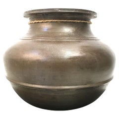 Antique Small Tamil Nadu India Brass Pot
