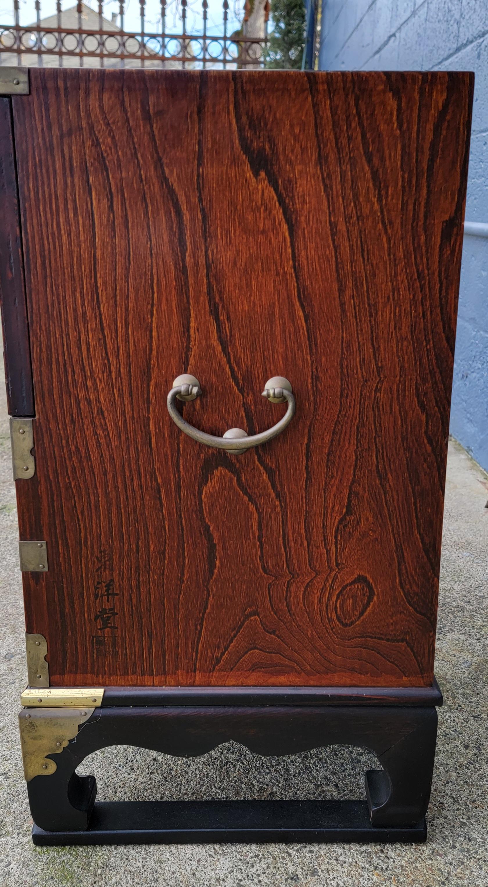 Small Tansu Exotic Wood Cabinet 1