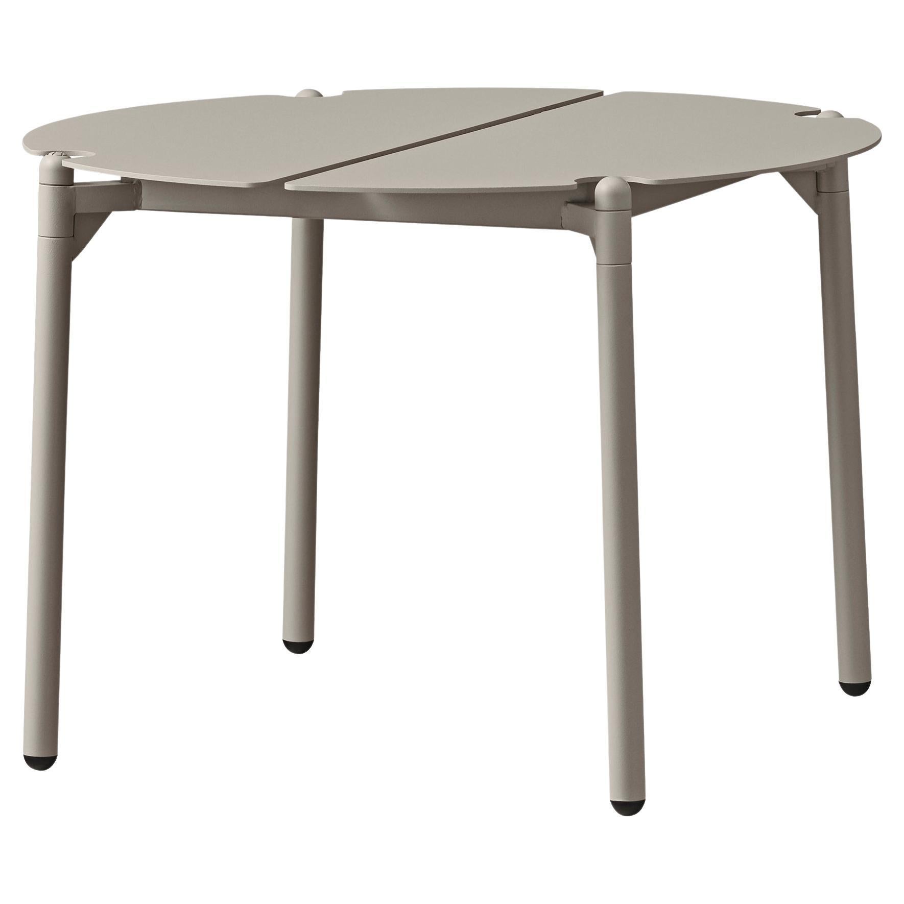 Small Taupe Minimalist Lounge Table For Sale