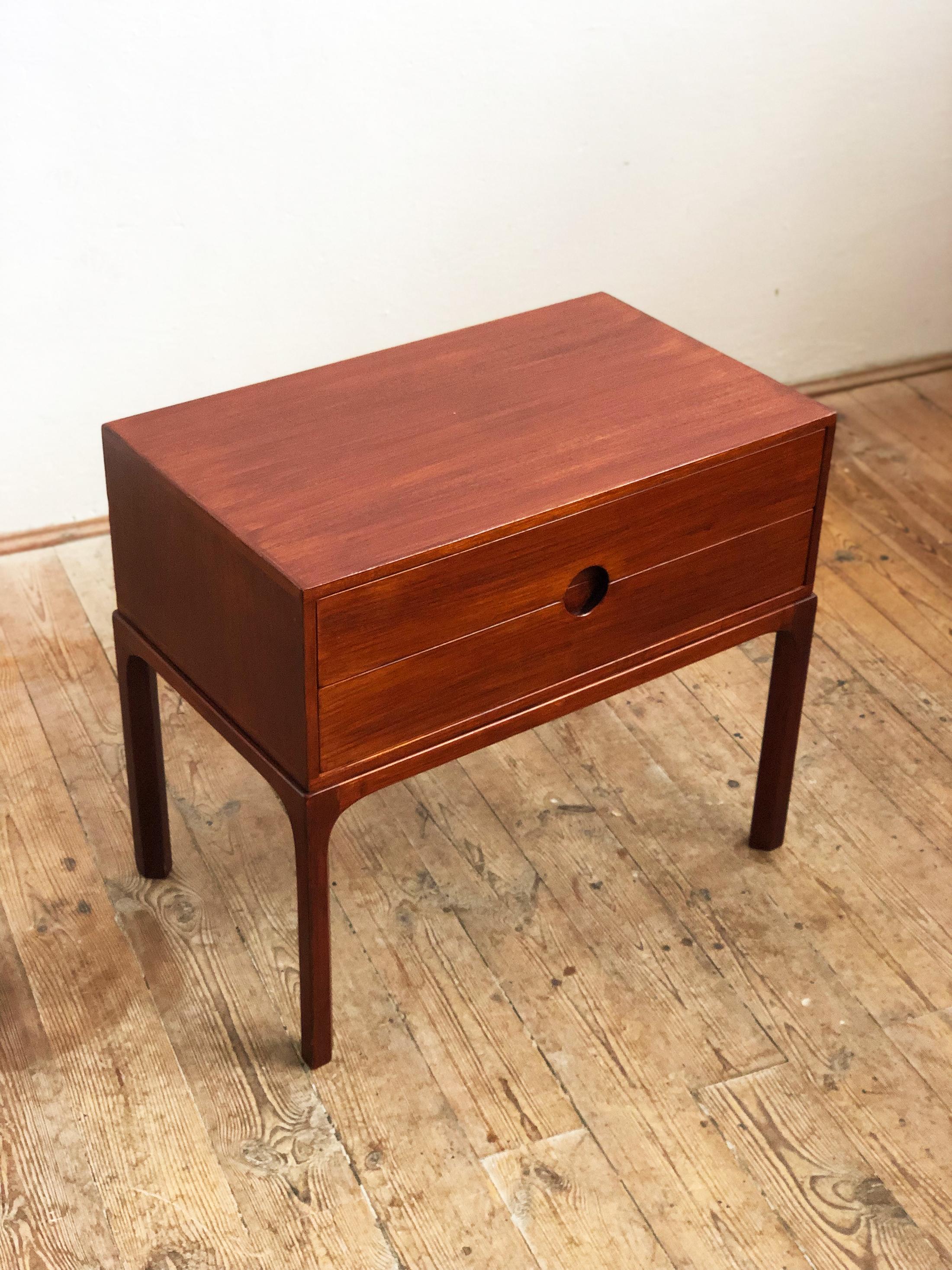 Danish Small Teak Chest of Drawers, Sideboard by Kai Kristiansen for Aksel Kjersgaard For Sale