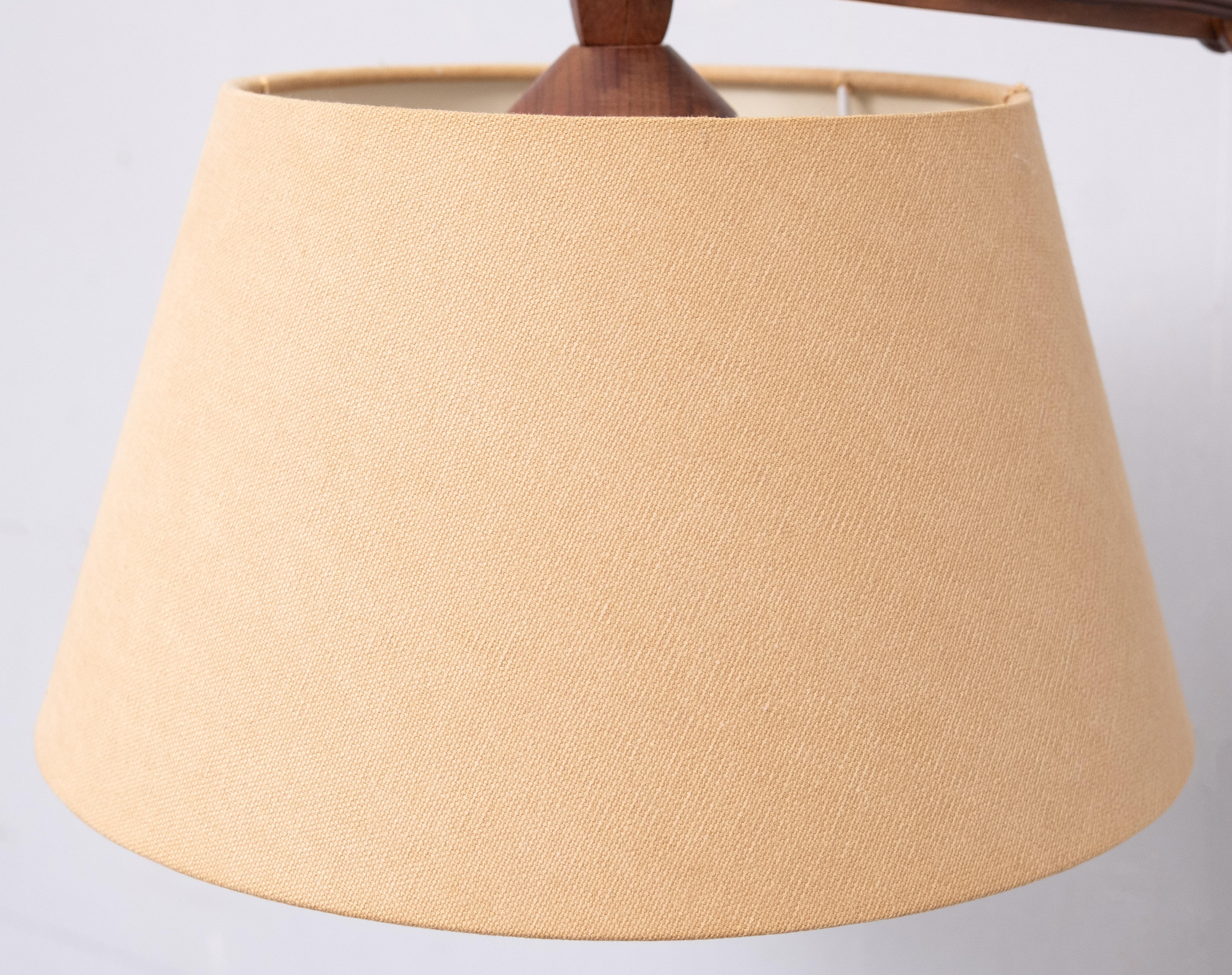 piccola lampada da parete a forbice in teak 1960 Olanda in vendita 3