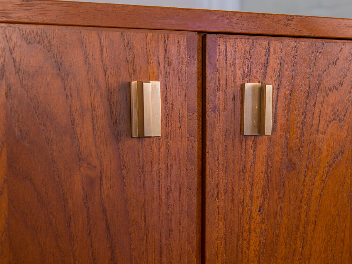 Small Teak Sideboard by Peter Lovig Nielsen In Good Condition In Brooklyn, NY