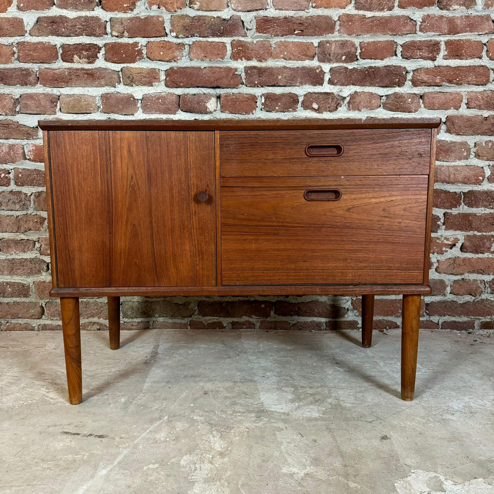 Danish Small teak sideboard, Denmark 1960 For Sale