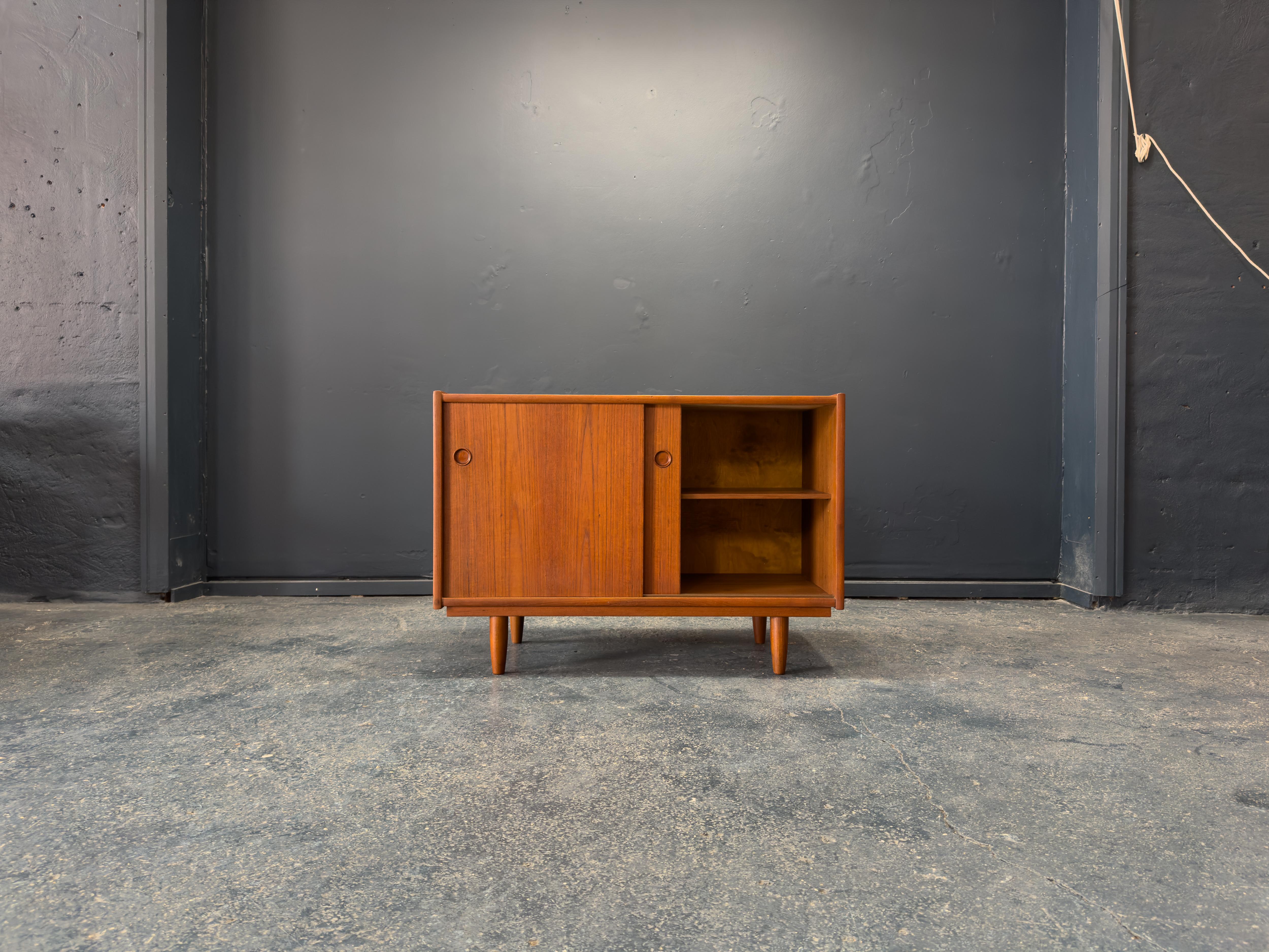 Danish Small Teak Sideboard For Sale