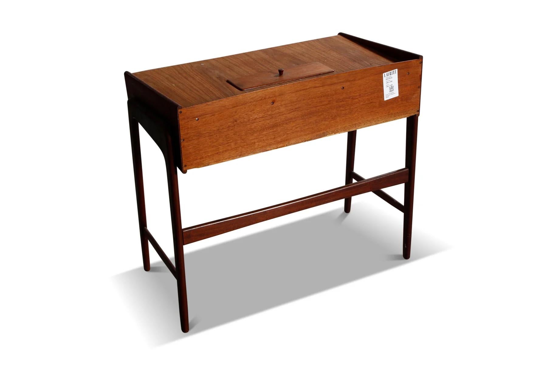 20th Century Small teak writing desk / vanity by svend aage madsen