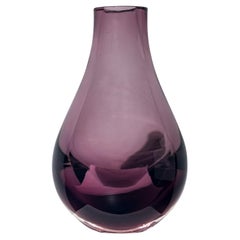 Tropfenvase aus Amethystglas in Tropfenform, Caithness, Schottland 1960er Jahre