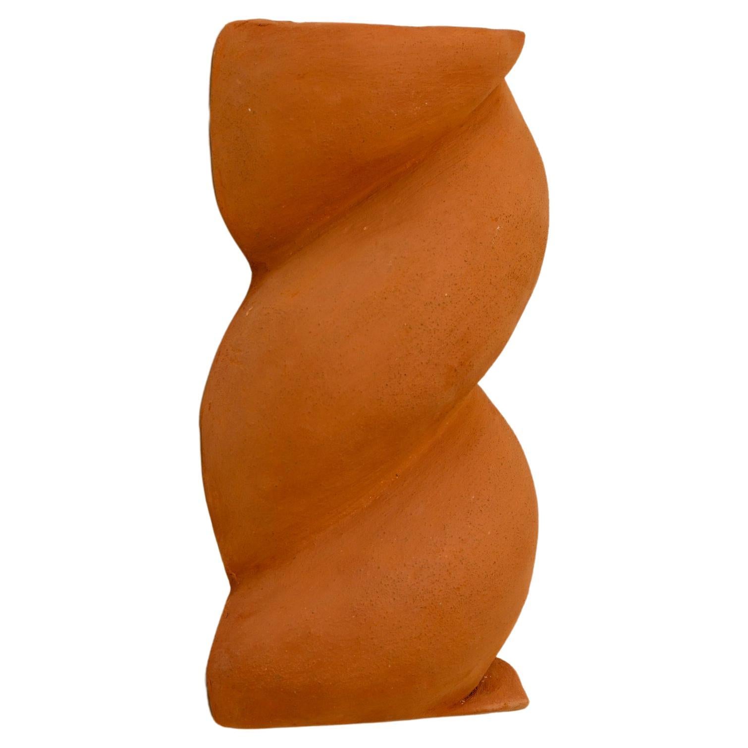 Small Terracotta Babka Sconce by Di Fretto For Sale