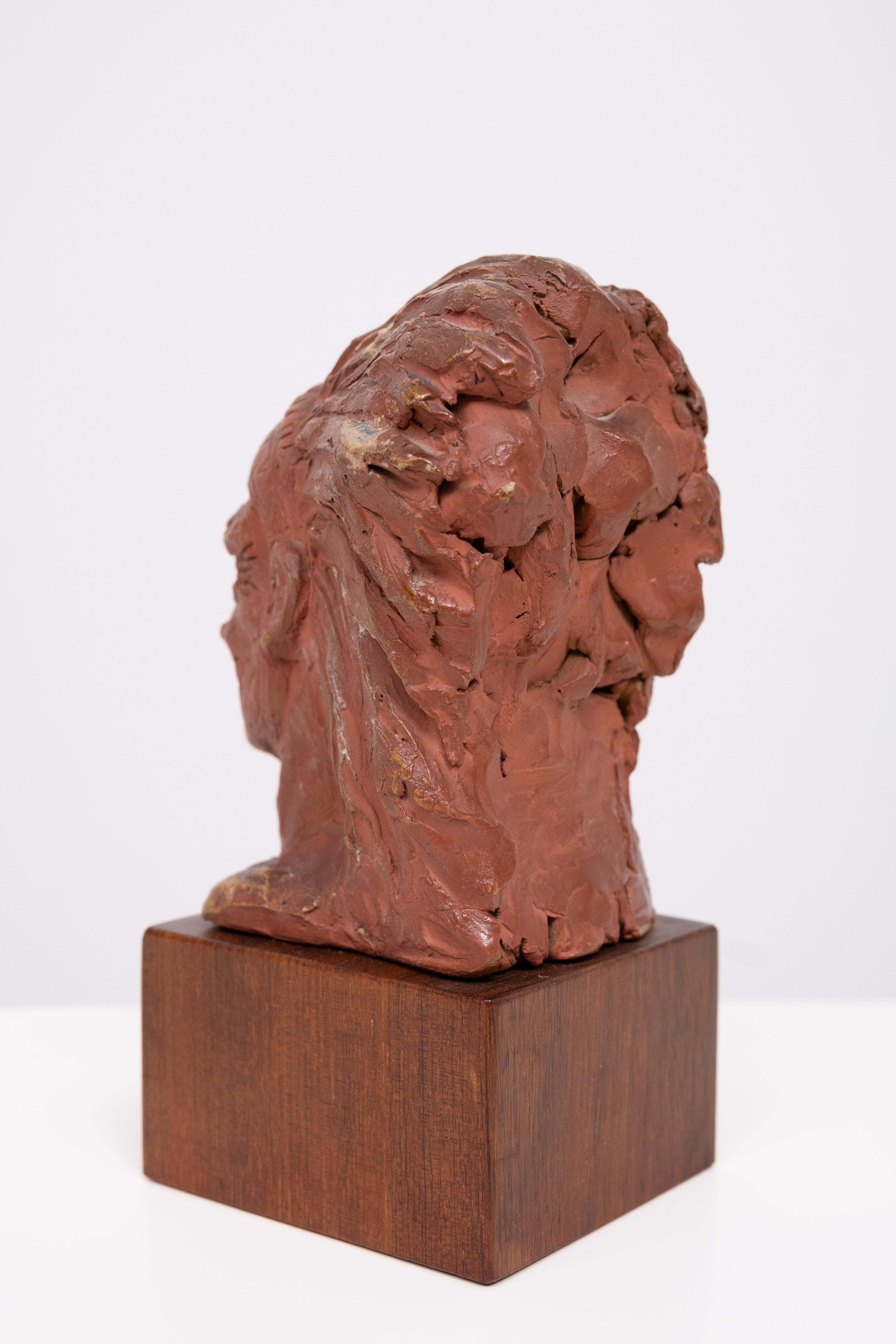 Piccolo busto indiano in terracotta 1960 in vendita 3
