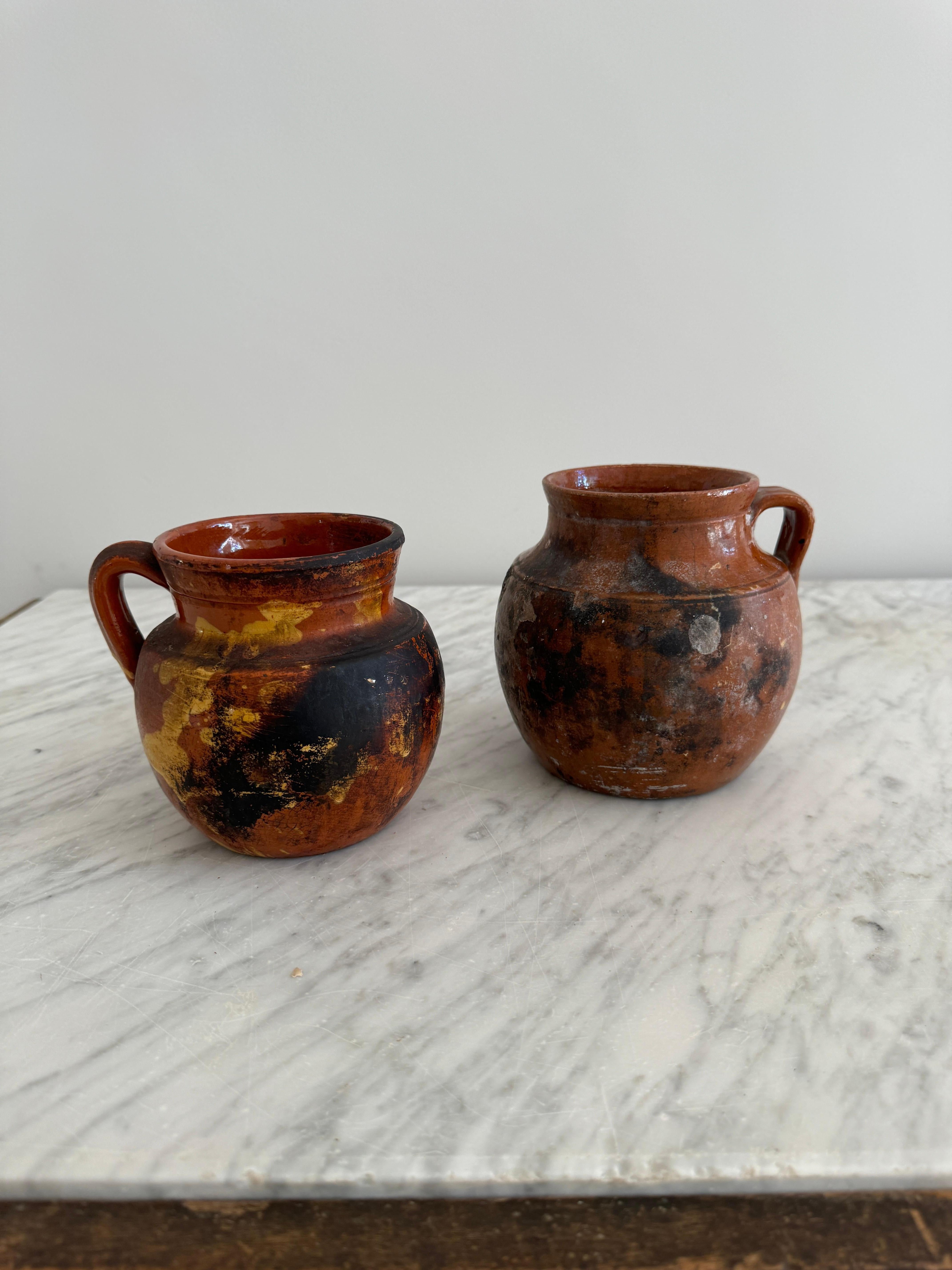 Rustico Vaso Pignata piccolo in terracotta in vendita