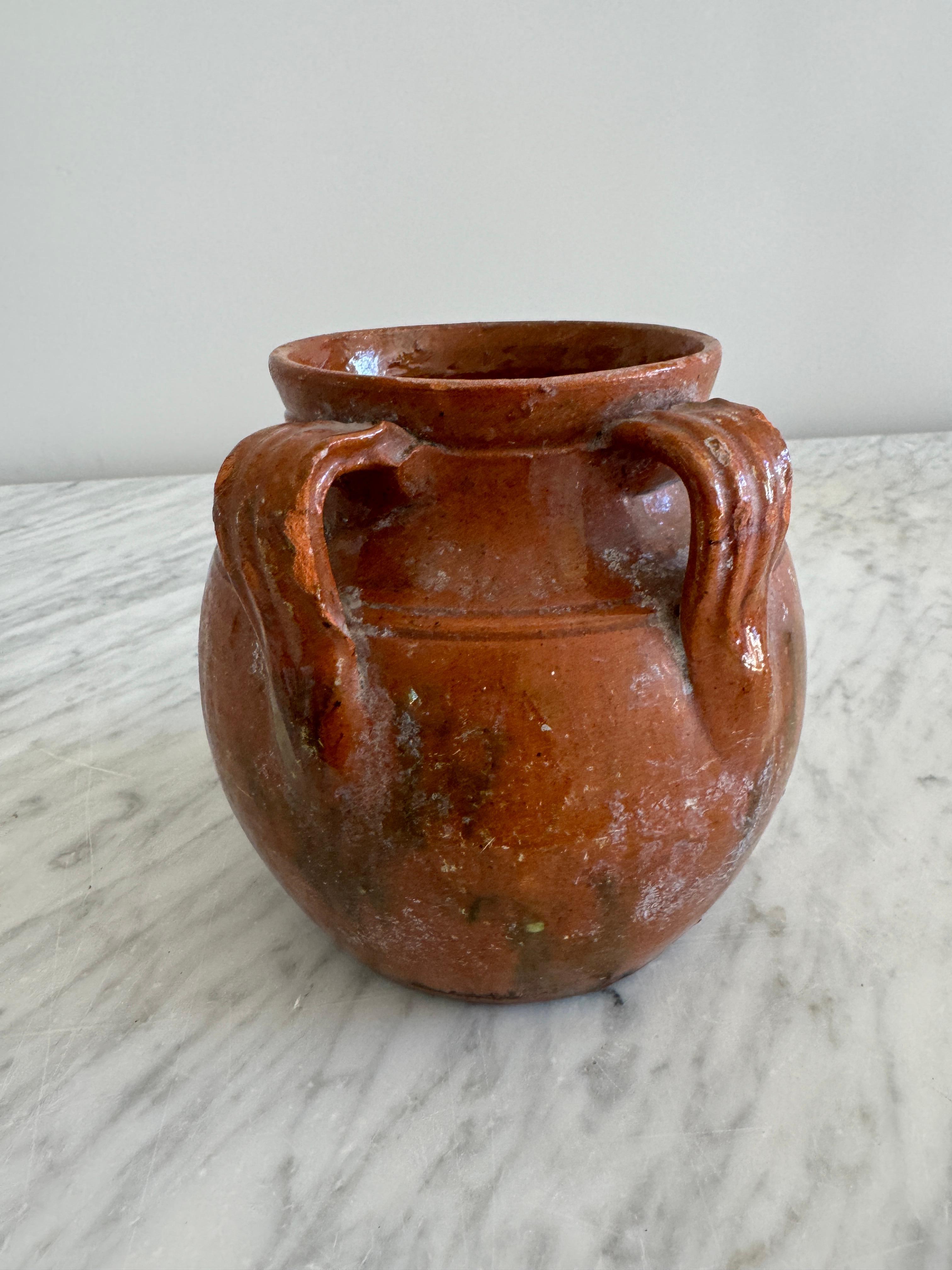 Terracotta Vaso Pignata piccolo in terracotta in vendita