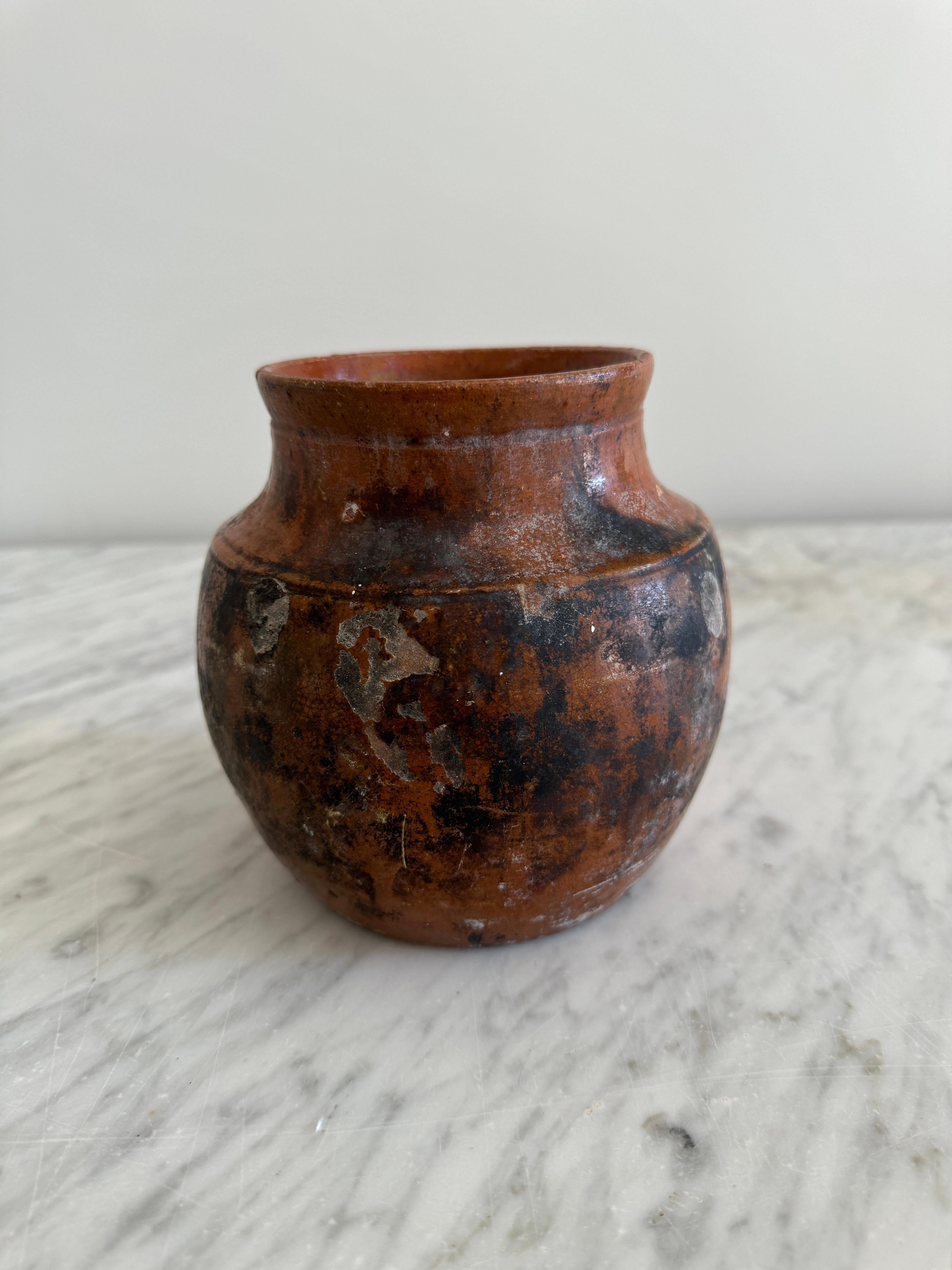 Vaso Pignata piccolo in terracotta in vendita 2