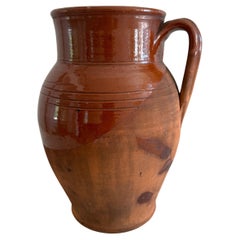 Small Terracotta Pignata Pot with Half Glaze
