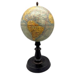 Antique Small terrestrial globe by Joseph Forest, Paris, France, circa 1890 / 1900