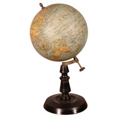 Antique Small Terrestrial Globe From J.forest - Paris