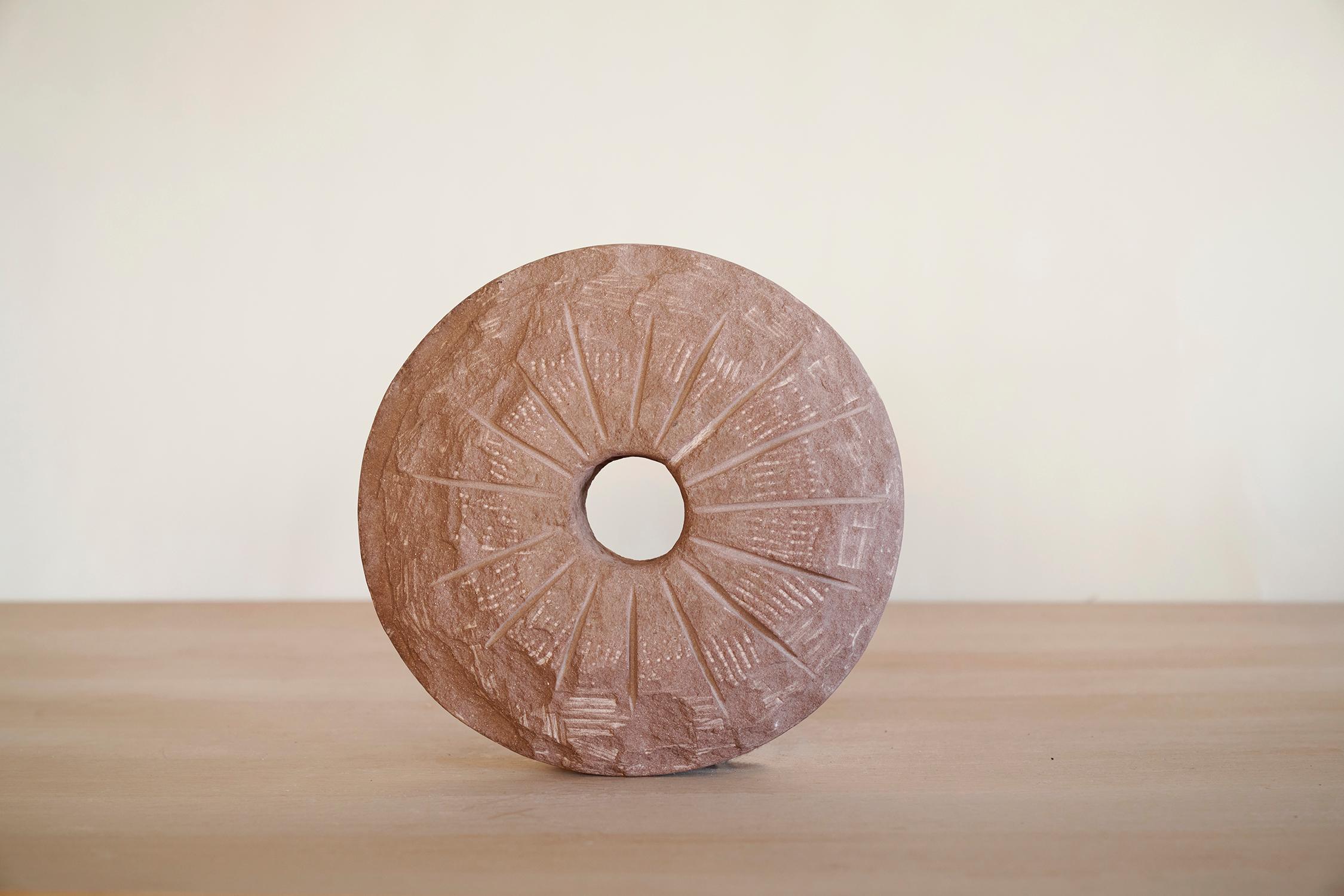 Contemporary Small The Wheel Of Time Sculpture by Jean-Baptiste Van Den Heede For Sale