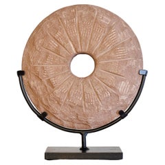 Petite sculpture de la roue du temps par Jean-Baptiste Van Den Heede